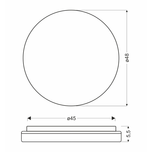 Lampa Sufitowa Gandava Plafon 36W Led Biało Drewniany 4000K Candellux
