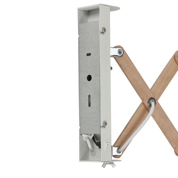 Lampa Kinkiet Mito Chrom 1X40W E27 Abażur Biały Candellux