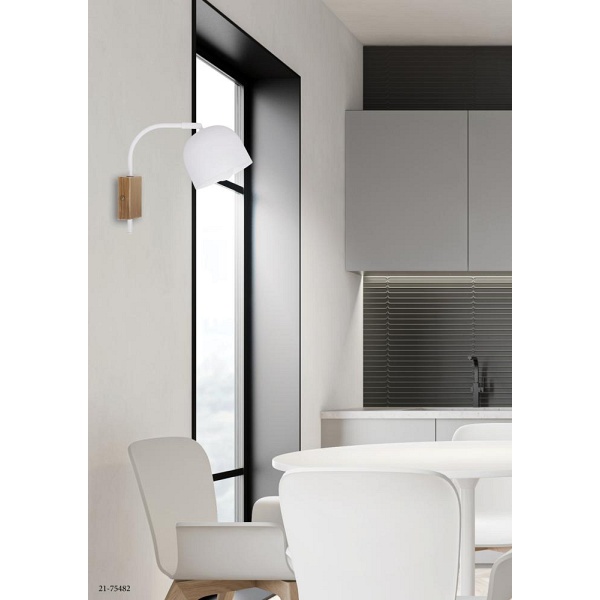 Rupi Lampa Kinkiet 1X40W E27 Biały Candellux