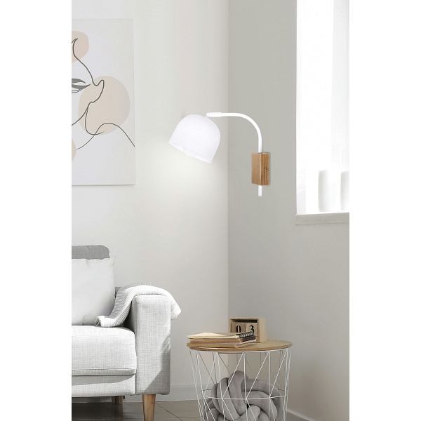 Rupi Lampa Kinkiet 1X40W E27 Biały Candellux