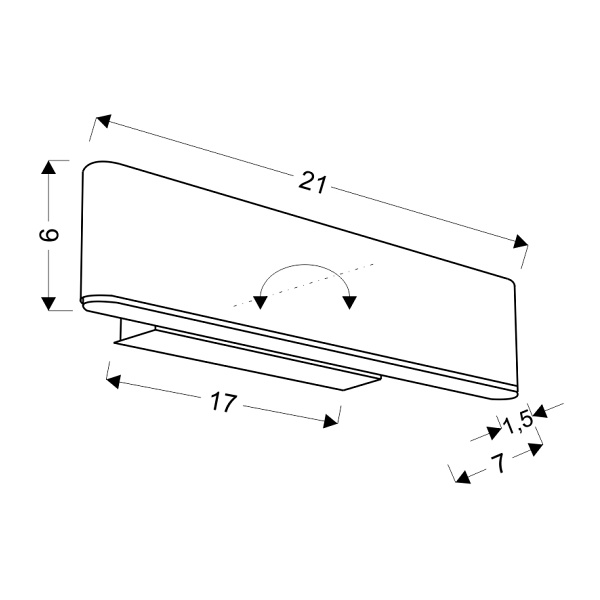 Nicoletta 1 Lampa Kinkiet 4W Led 4000K Brązowy Candellux