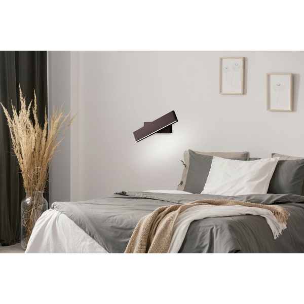 Nicoletta 2 Lampa Kinkiet 6W Led 4000K Brązowy Candellux