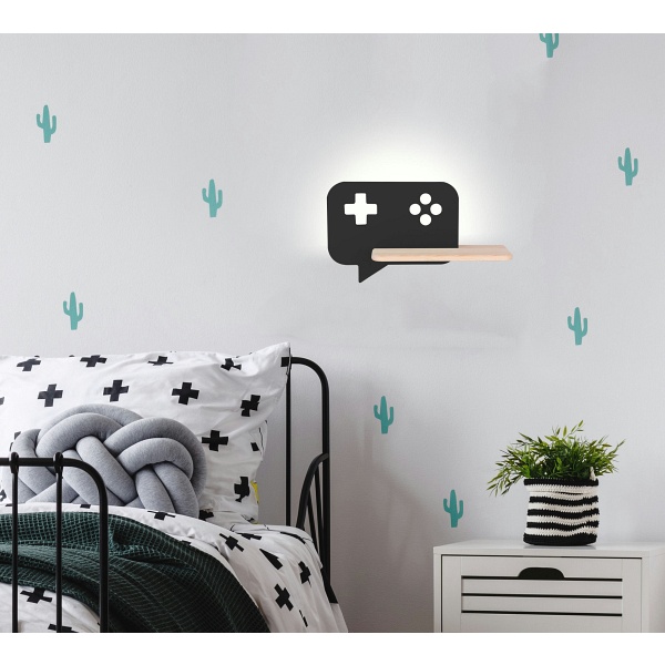 Lampa Console Kinkiet Ścienny 5W Led Iq Kids Czarny Candellux