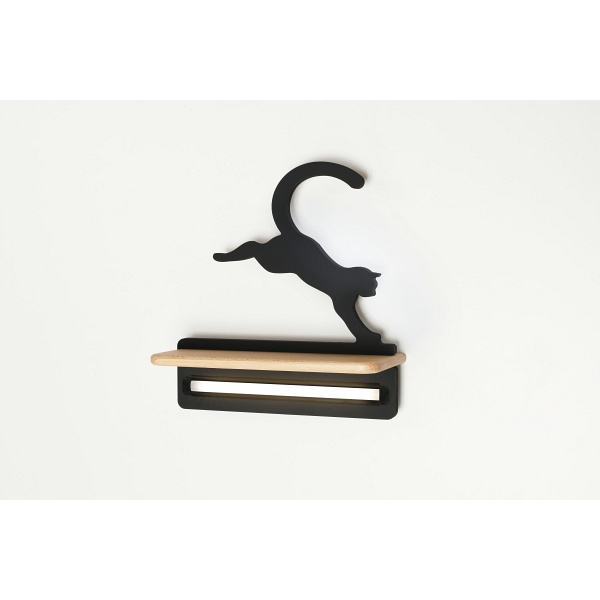 Lampa Cat Kinkiet Ścienny 5W Led Iq Kids Skaczący Czarny Candellux