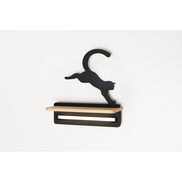 Lampa Cat Kinkiet Ścienny 5W Led Iq Kids Skaczący Czarny Candellux