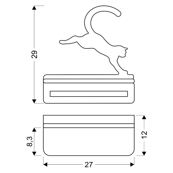 Lampa Cat Kinkiet Ścienny 5W Led Iq Kids Skaczący Czarny Candellux