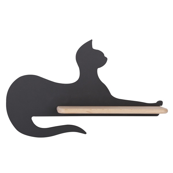 Lampa Cat Kinkiet Ścienny 5W Led Iq Kids Siedzący Czarny Candellux