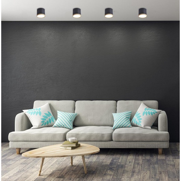 Tuba Lampa Sufitowa 9W Led 8,8/7,5 Drewno+Czarny 4000K Candellux