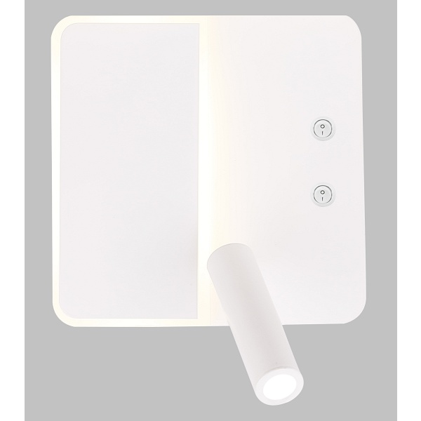 Alma Lampa Kinkiet 6W+3W Led Biały Candellux