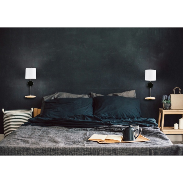 Lampa Alpine Kinkiet 1X40W E14 Czarny Candellux