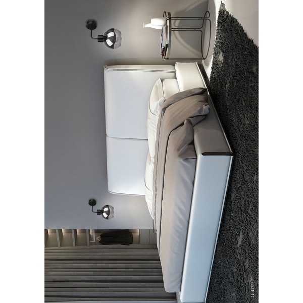 Lady Lampa Kinkiet Czarny 1X40W E27 Klosz Dymiony Candellux