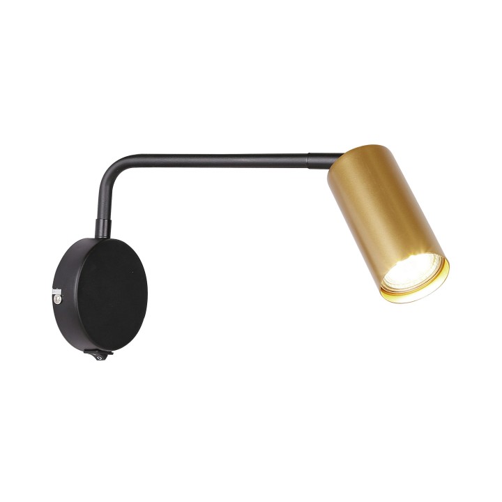 Tina Lampa Kinkiet Czarno Złoty 1X15W Gu10 Candellux