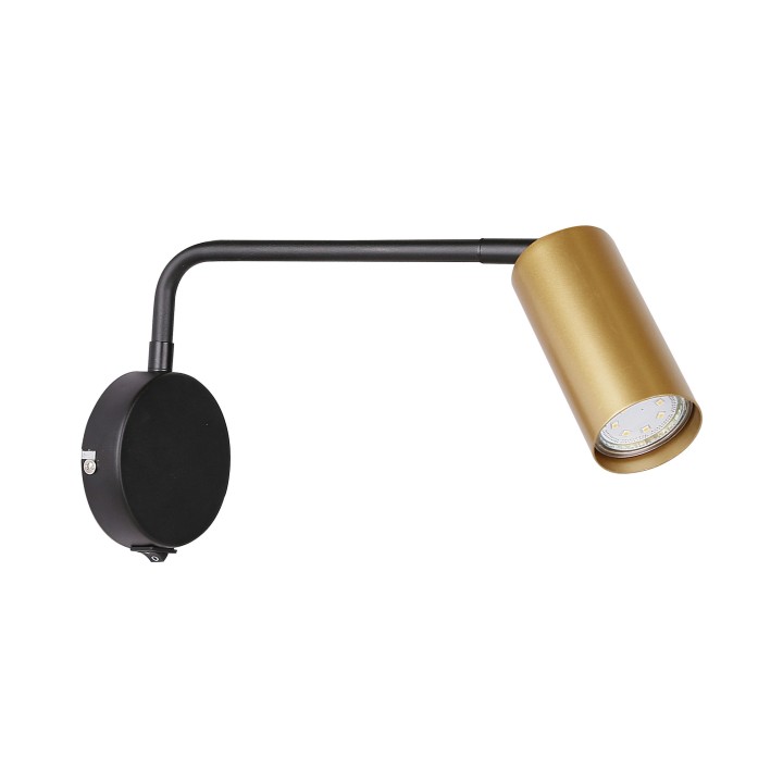 Tina Lampa Kinkiet Czarno Złoty 1X15W Gu10 Candellux