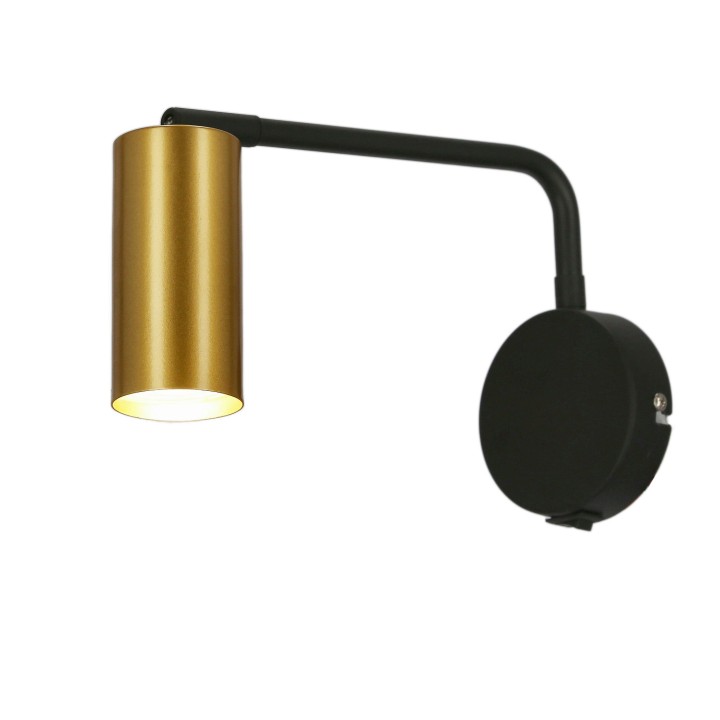 Tina Lampa Kinkiet Czarno Złoty 1X15W Gu10 Candellux