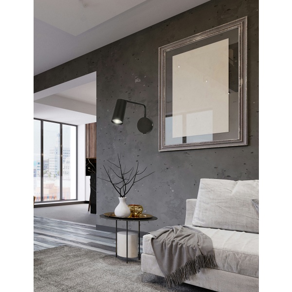 Tina Lampa Kinkiet Czarny 1X15W Gu10 Candellux