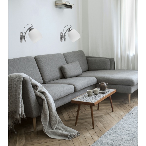 Amba Lampa Kinkiet 1X40W E27 Biały Candellux