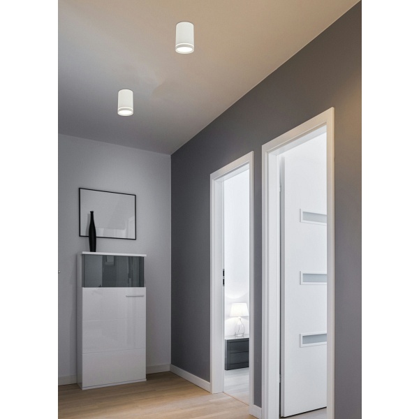 Lampa Sufitowa Tuba 1X15W Gu10 6,8/10 Biały Mat Candellux