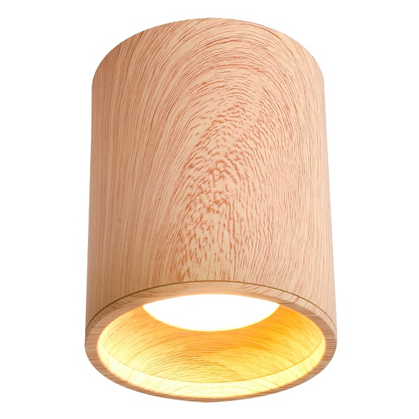 Tuba Lampa Sufitowa 1X15W Gu10 7,9/10 Drewniany Candellux