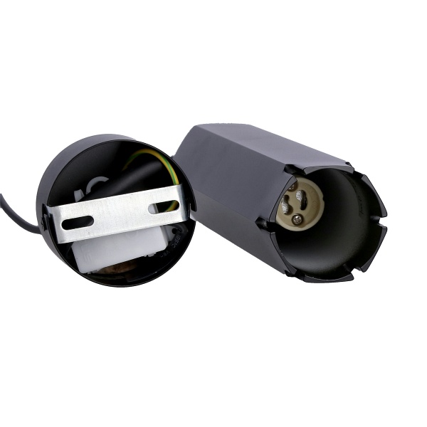 Lampa Wisząca Tuba 1X50W Gu10 6,3/25 Czarny Candellux