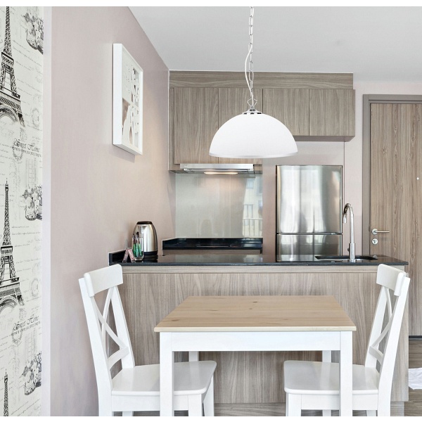 Sugar Lampa Wisząca 1X60W E27 Chromowy/Srebrny Candellux