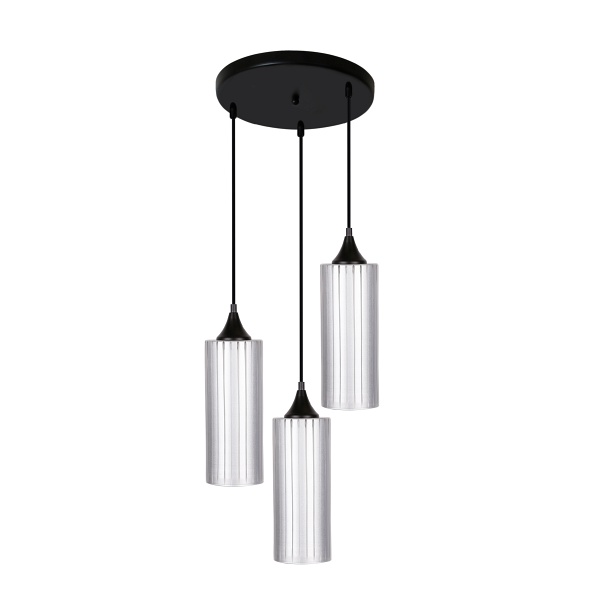 Lampa Wisząca Concept Talerz 3X60W E27 Srebrny Candellux