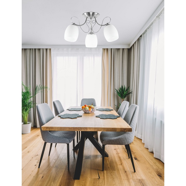 Amba Lampa Sufitowa 3X40W E27 Biały Candellux