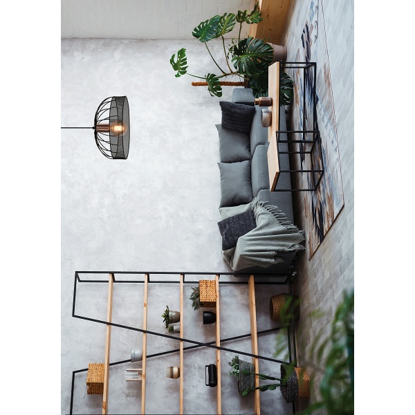 Levi Lampa Wisząca Złoty 1X40W E27 Klosz Czarny Candellux