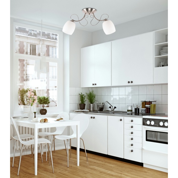 Amba Lampa Sufitowa 2X40W E27 Biał Candellux