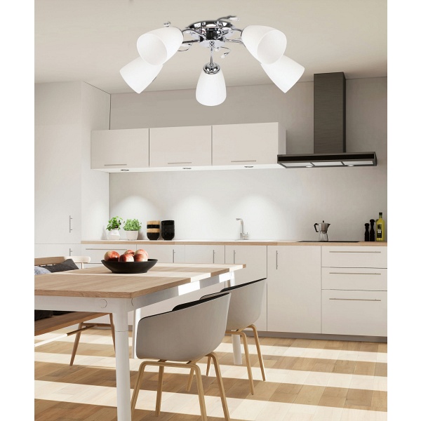 Ursella Lampa Sufitowa 5X40W E14 Biały Candellux