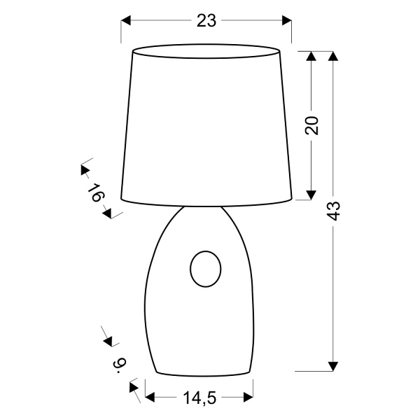Hierro Lampa Gabinetowa 1X60W E27 Złota Candellux