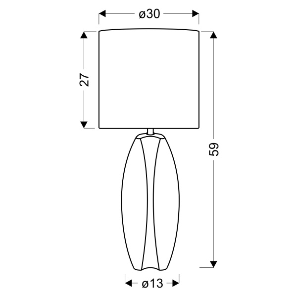 Palma 2 H-59 Lampa Gabinetowa 1X60W E27 Candellux