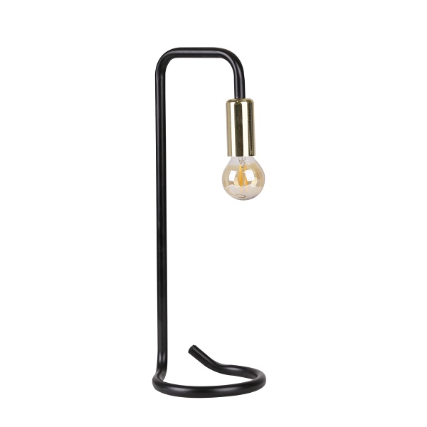 Hera Lampa Stołowa Czarno Złota 1X40W E14 Candellux