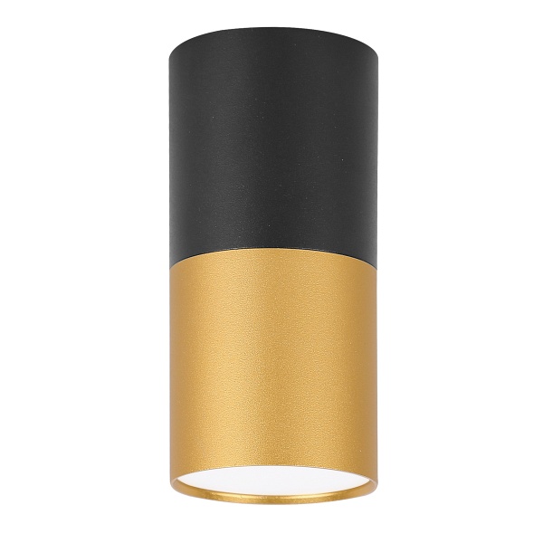 Lampa Sufitowa Tuba 1X15W Gu10 5,8/12 Czarno Złota Candellux