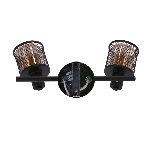 Lampa Sufitowa Canabera Kawowe Złoto 2X40W E14 Klosz Bursztynowy Candellux