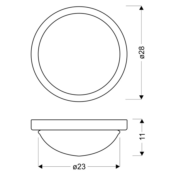 Roda Plafon 28 1X60W E27 Złoty Ip44 Candellux