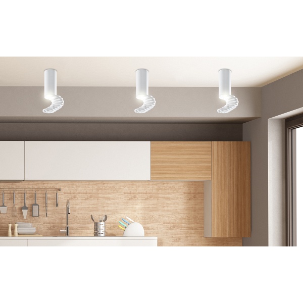 Lampa Sufitowa Tuba 1X50W Gu10 6/20 Biały Candellux