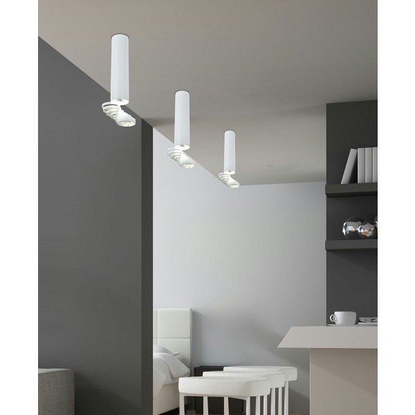 Lampa Sufitowa Tuba 1X50W Gu10 6/30 Biały Candellux