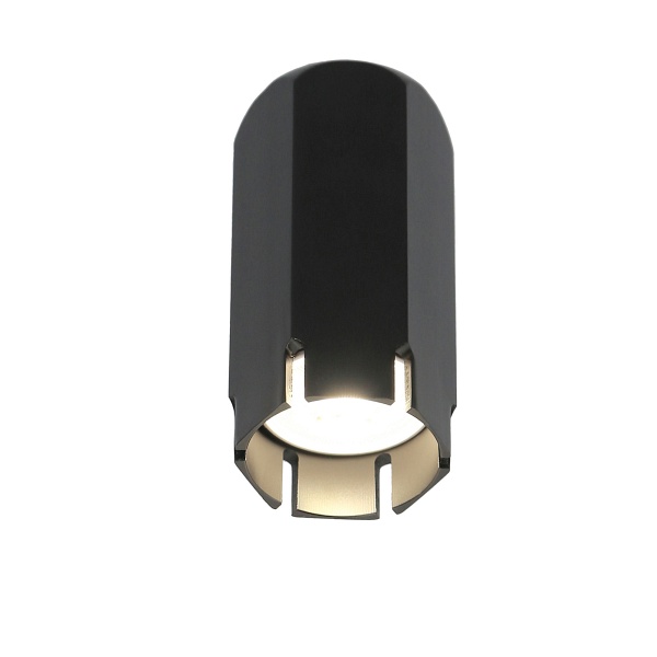 Lampa Sufitowa Tuba 1X25W Gu10 6,3/12 Czarny Candellux