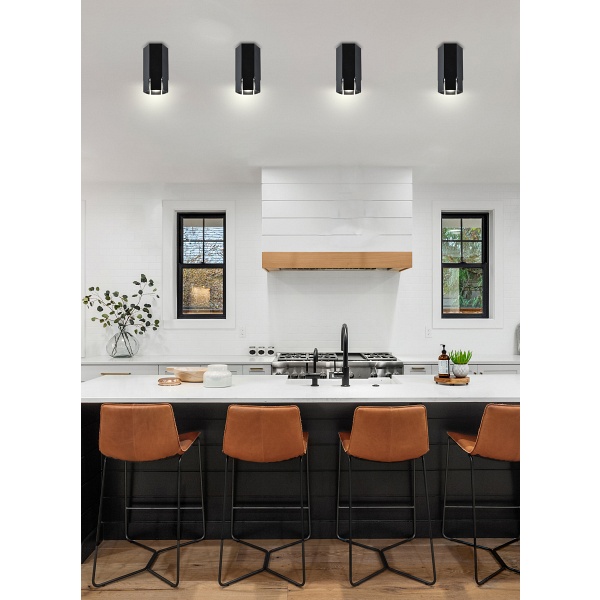 Lampa Sufitowa Tuba 1X25W Gu10 6,3/12 Czarny Candellux