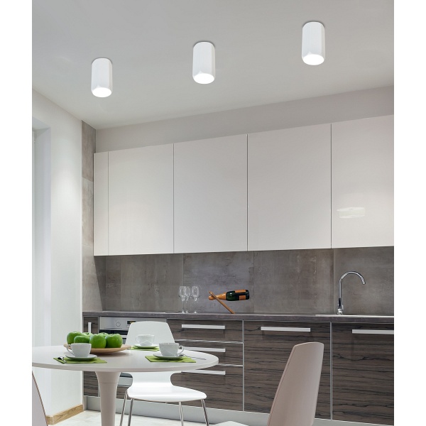 Lampa Sufitowa Tuba 1X25W Gu10 6,3/12 Biały Candellux