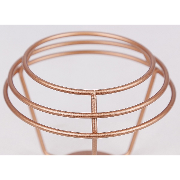 Neria Lampa Sufitowa Plafon Czarny 3X40W E14 Klosz Miedziany Candellux