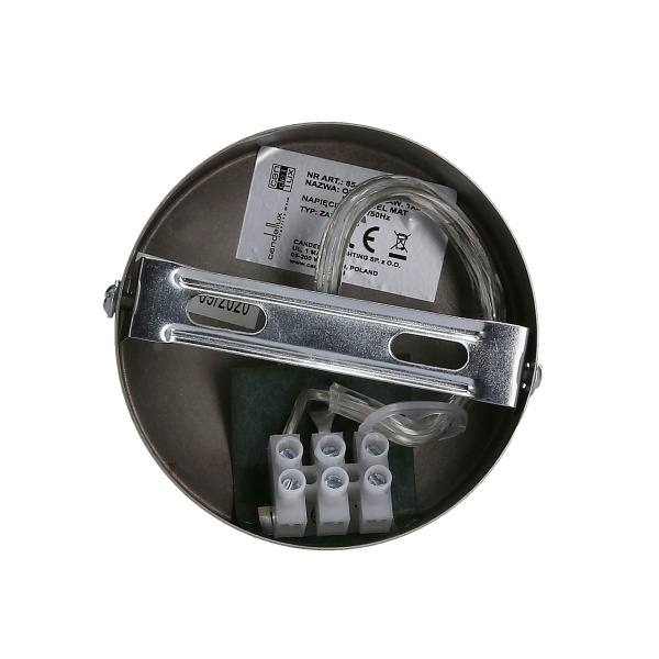 Roni Lampa Wisząca 1X60W E27 Abażur Chromowy Candellux