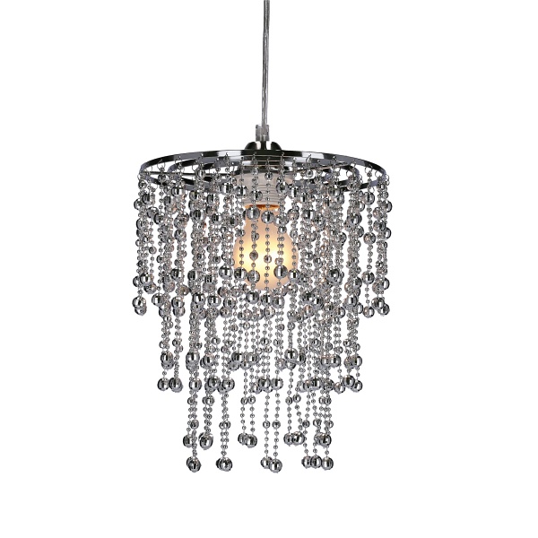 Roni Lampa Wisząca 1X60W E27 Abażur Chromowy Candellux