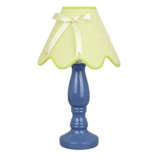 Lampka Lola Gabinetowa Niebieska 1X40W E14 Abażur Pistacja Candellux