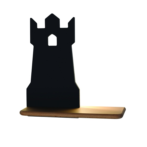 Tower Lampa Kinkiet 4W Led 4000K Iq Kids Czarny Candellux