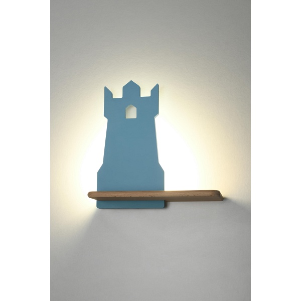 Tower Lampa Kinkiet 4W Led 4000K Iq Kids Niebieski Candellux