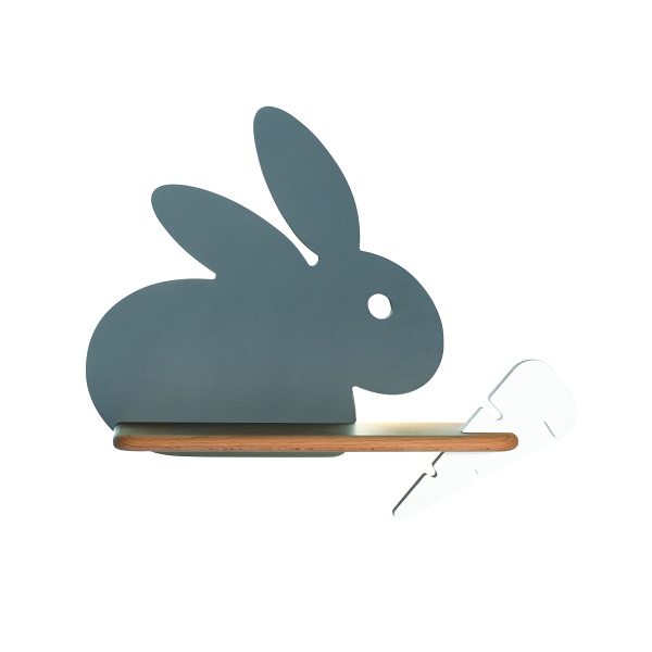 Rabbit Lampa Kinkiet 4W Led 4000K Iq Kids Szary+Biały Candellux