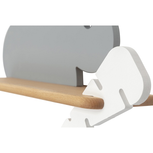 Rabbit Lampa Kinkiet 4W Led 4000K Iq Kids Szary+Biały Candellux