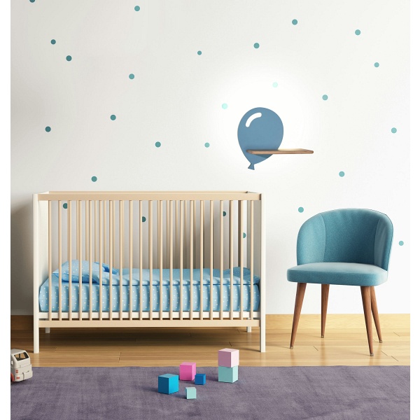 Balloon Lampa Kinkiet 4W Led 4000K Z Otworem Iq Kids Niebieski Candellux