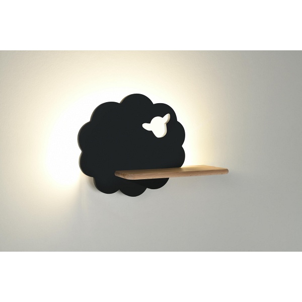 Sheep Lampa Kinkiet 5W Led 4000K Iq Kids Czarny Candellux